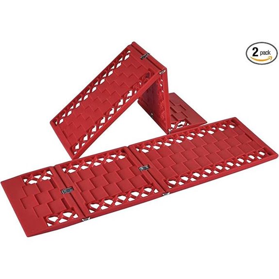 HOMEE All-Weather Foldable Tire Traction Boards (2 Pack)