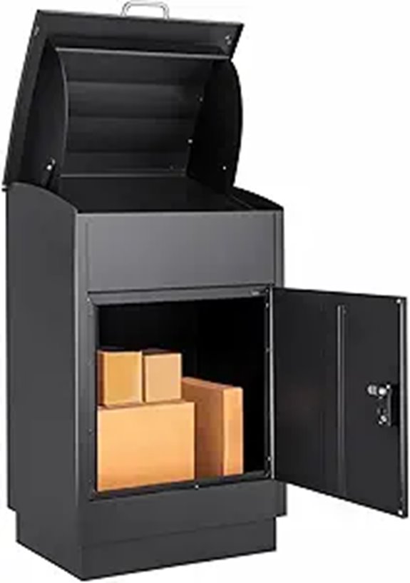 Heavy-Duty Outdoor Parcel Drop Box with Lock