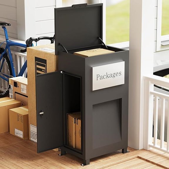 Heavy-Duty Steel Parcel Drop Box with Lock