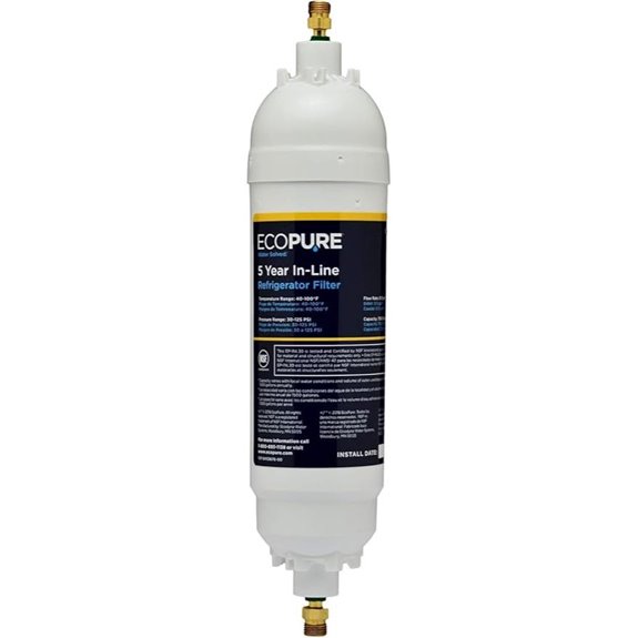 EcoPure EPINL30 5-Year Refrigerator Water Filter