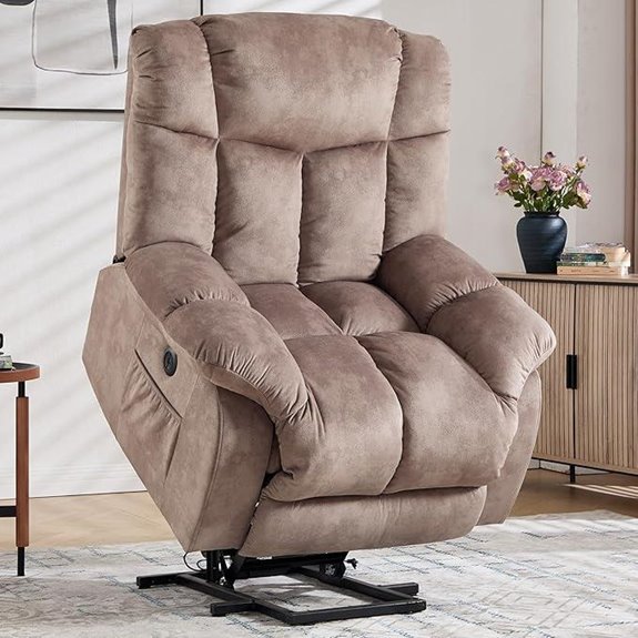 CANMOV Power Lift Recliner for Elderly Light Tan