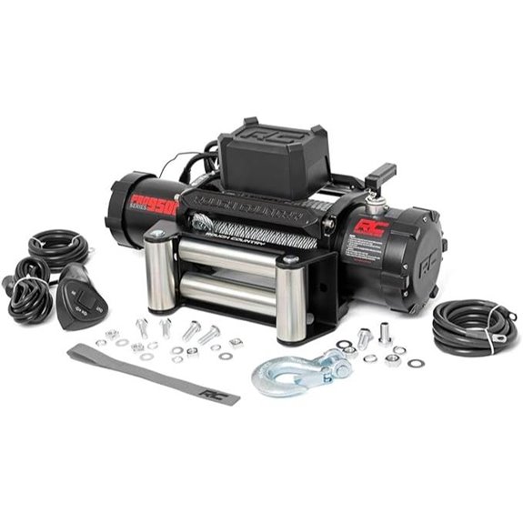 Rough Country 9,500LB Electric Winch with Steel Cable