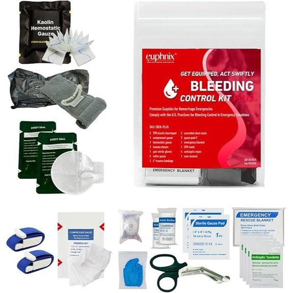 Bleeding Control Kit: Emergency Hemorrhage Supplies (19 pcs)