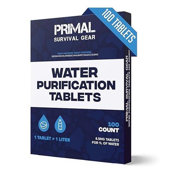 Water Purifier Tablets for Emergency Drinking Water