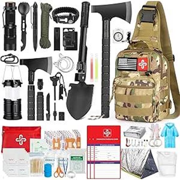 Survival Kit with 262Pcs Emergency Gear Bundle