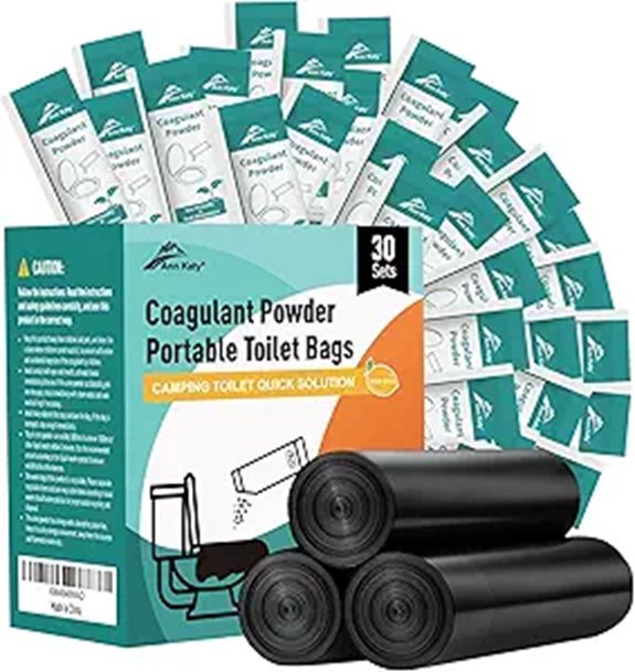 Super Absorbent Polymer 30 Packs for Emergency Toilets