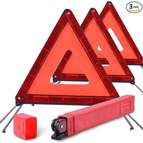 DSV Emergency Vehicle Warning Triangles (3-Pack)