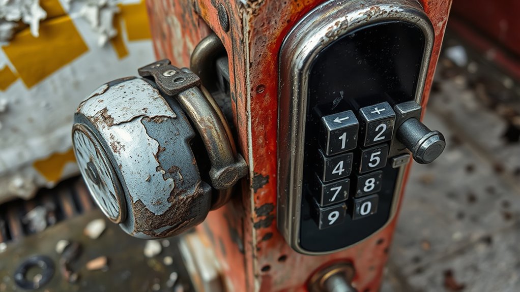 environmental damage causes lock deterioration