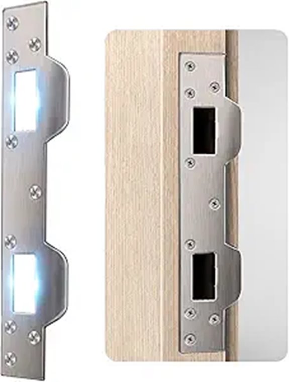 Door Strike Plate Reinforcement for Exterior Doors