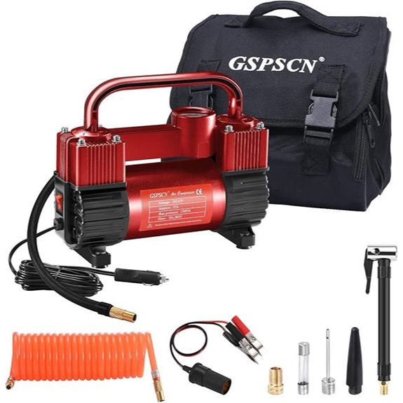 GSPSCN 6X Faster Tire Inflator with Portable Bag