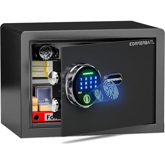 fingerprint activated security safe
