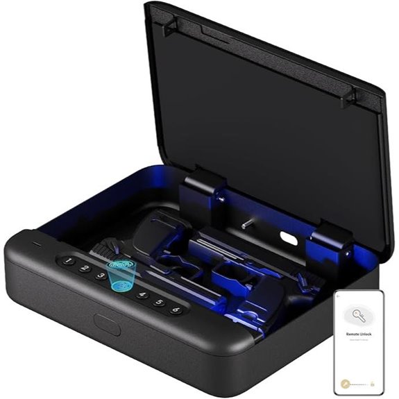 Biometric Gun Safe with Fingerprint & Keypad