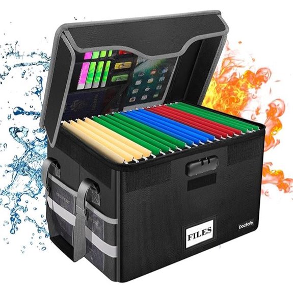 fireproof lockable document box