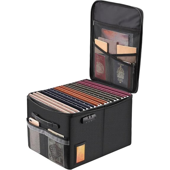 TOMKID Fireproof Lockable Document Organizer Cabinet