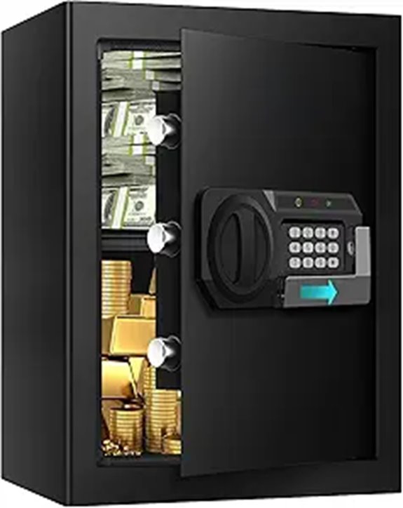 Large Fireproof Home Safe with Alarm and Keypad