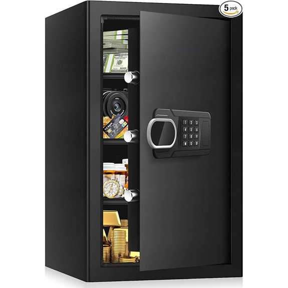 Fireproof Digital Home Safe with Removable Shelves