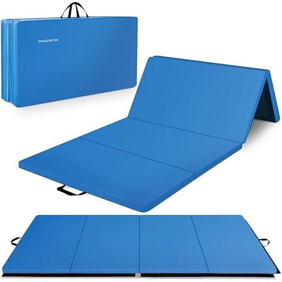 BalanceFrom 4-Panel Folding Gymnastics Mat with Handles