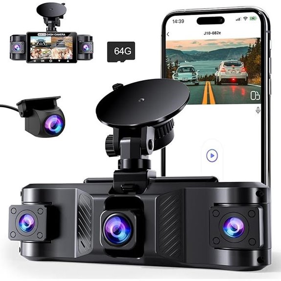 4-Channel 2.5K Dash Cam with WiFi and Night Vision