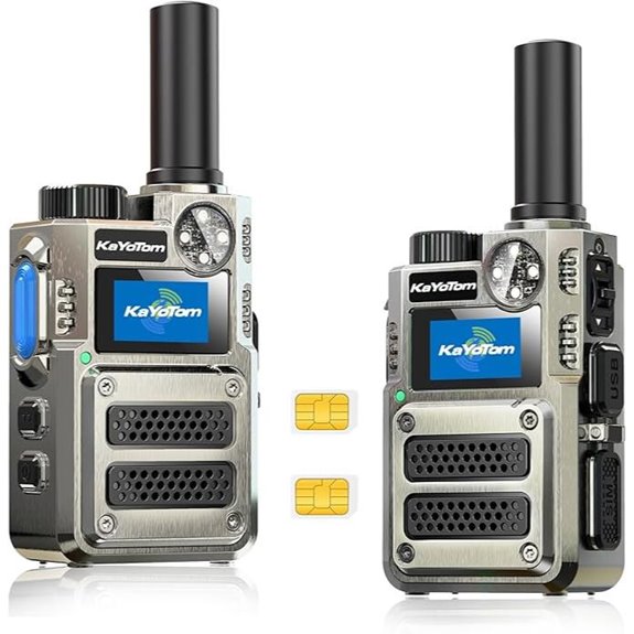 Global Unlimited 4G LTE Walkie Talkies with Long Range