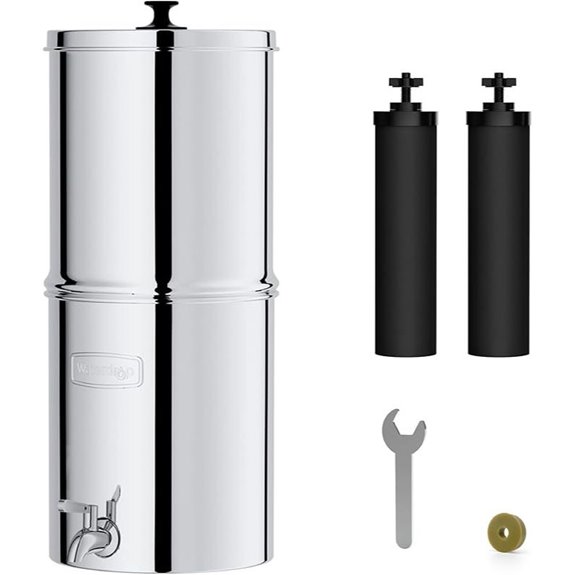 Waterdrop Gravity Water Filter System with 2 Filters