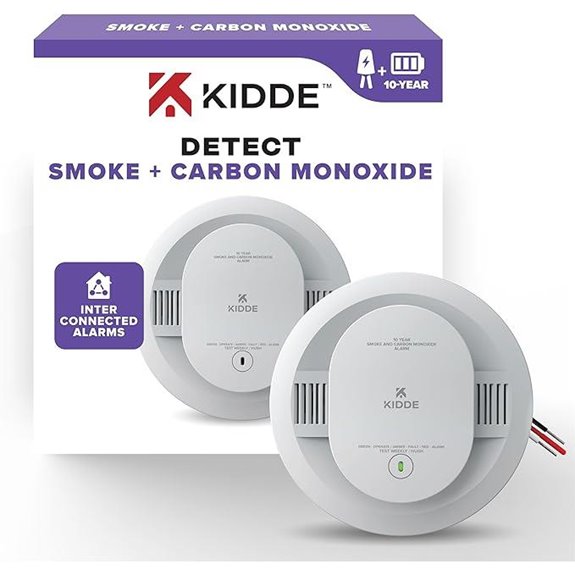 Kidde Hardwired Smoke & CO Detector with 10-Year Battery