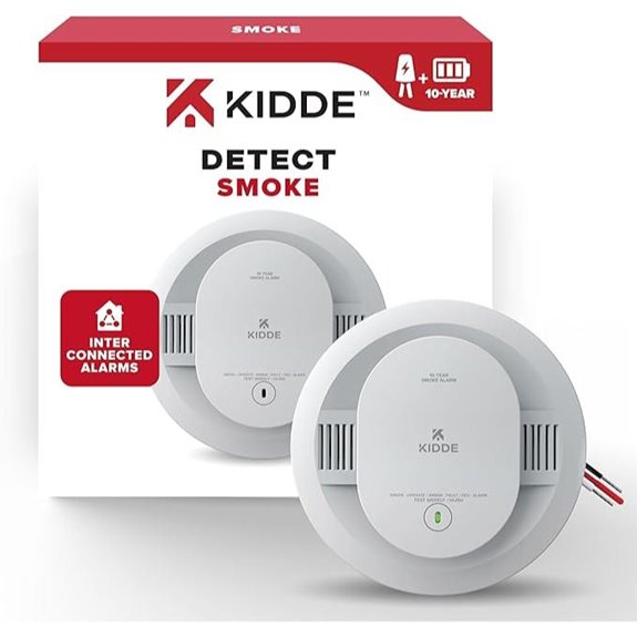 Kidde Hardwired Smoke Detector with 10-Year Battery
