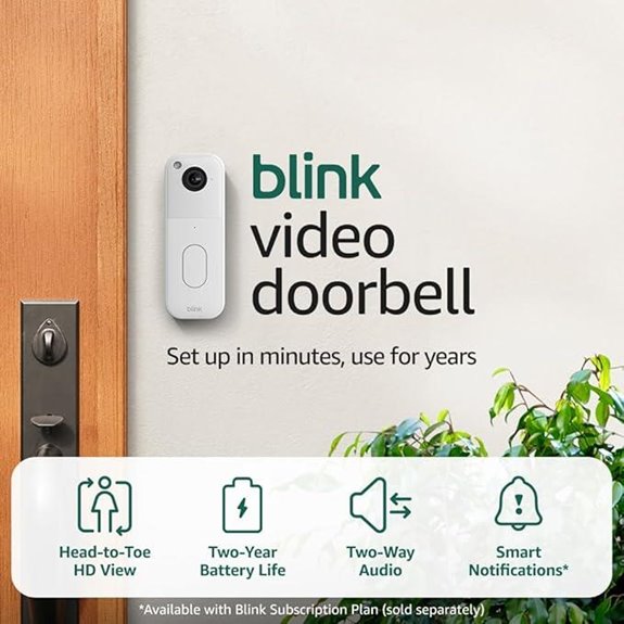 Blink Video Doorbell – HD Long Battery Life White