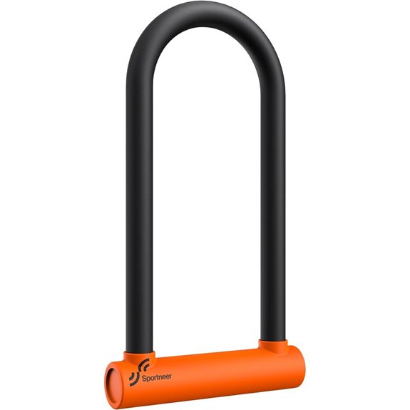 Sportneer 18mm Heavy Duty Bike U Lock with Keys
