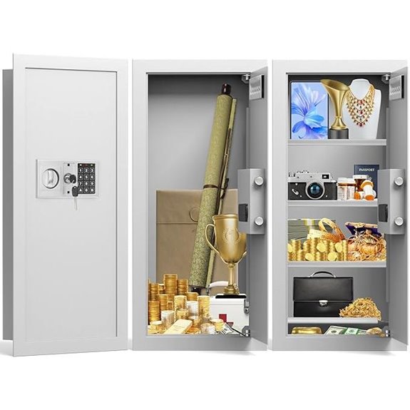 Heavy Duty In-Wall Fireproof Safe with Combination Lock
