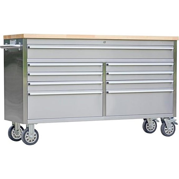Heavy-Duty Rolling Tool Chest with Lockable Drawers