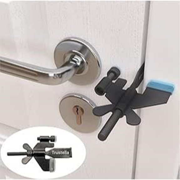 Trustella Heavy-Duty Portable Door Lock with Protector
