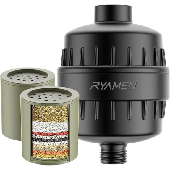 Ryamen Heavy Duty Shower Filter with 2 Cartridges