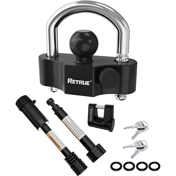 RETRUE Heavy-Duty Trailer Lock Set with Keys