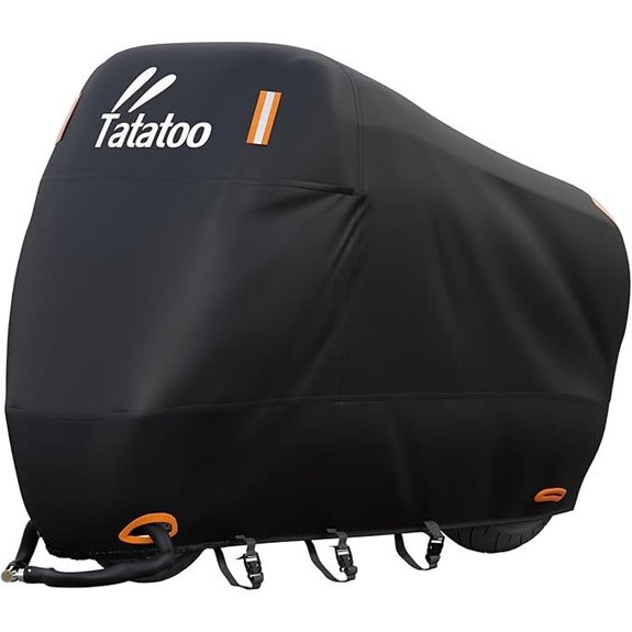 Motorcycle Cover Waterproof Heavy Duty 86.6 Black