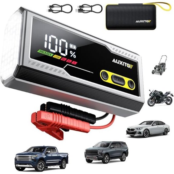 AUXITO 6000A Car Jump Starter with Flashlight