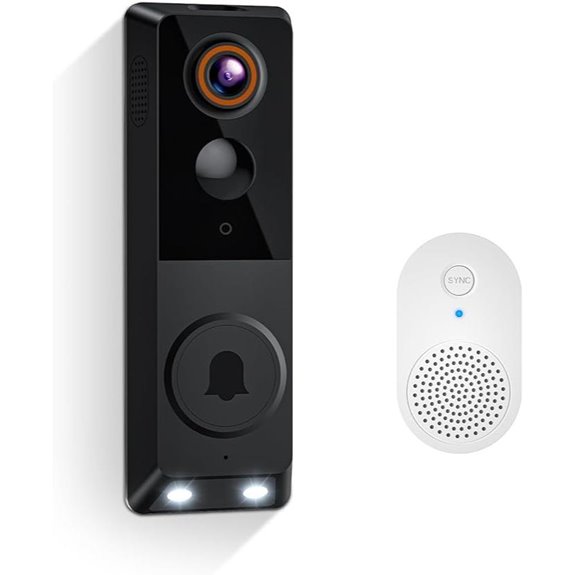 1080p Wireless Doorbell Camera with AI Detection