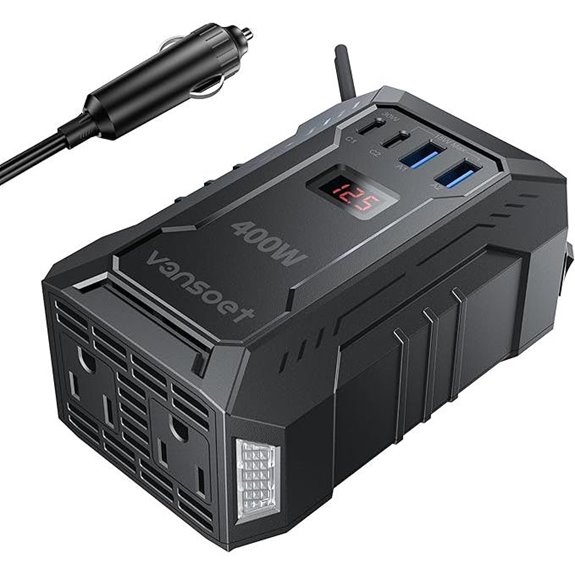 400W Car Power Inverter with USB and AC Outlets