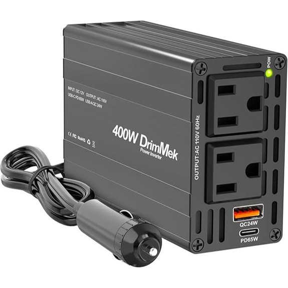 400W Car Power Inverter with USB and AC Outlets