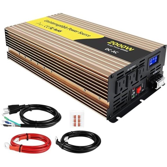 2000W Sump Pump Battery Backup System (Gold)