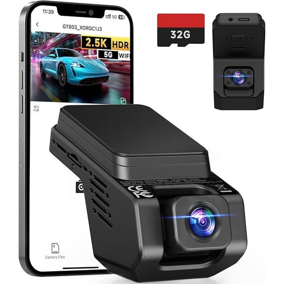 Dual 2.5K Front & Interior Car Dash Cam