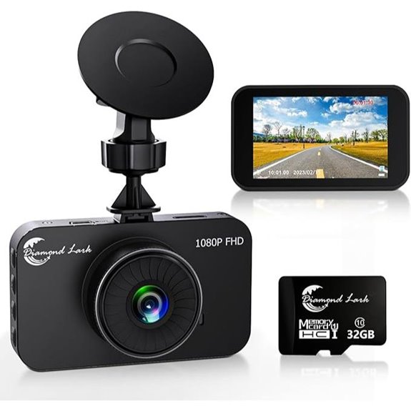 1080P Car Dash Camera with Night Vision and Loop