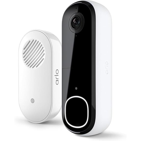 Arlo 2K Video Doorbell + Chime Wireless/Wired