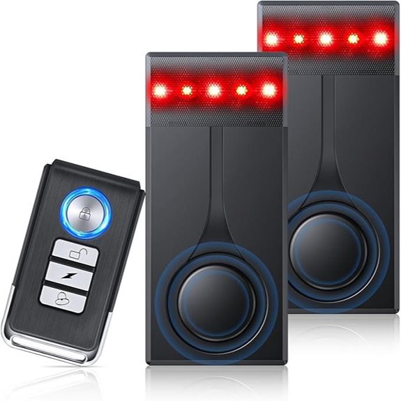 108dB Car Alarm System with Remote & Vibration Sensor