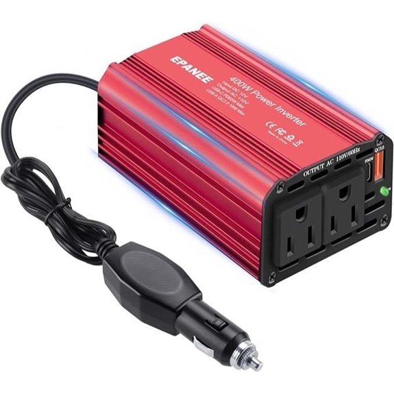 400W Car Power Inverter with USB-C & QC Ports
