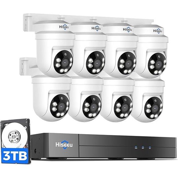 Hiseeu 3K PTZ Security Camera System with DVR