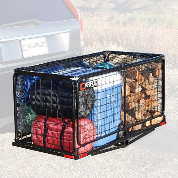Carpod Cargo Carrier Hitch Basket with Lock