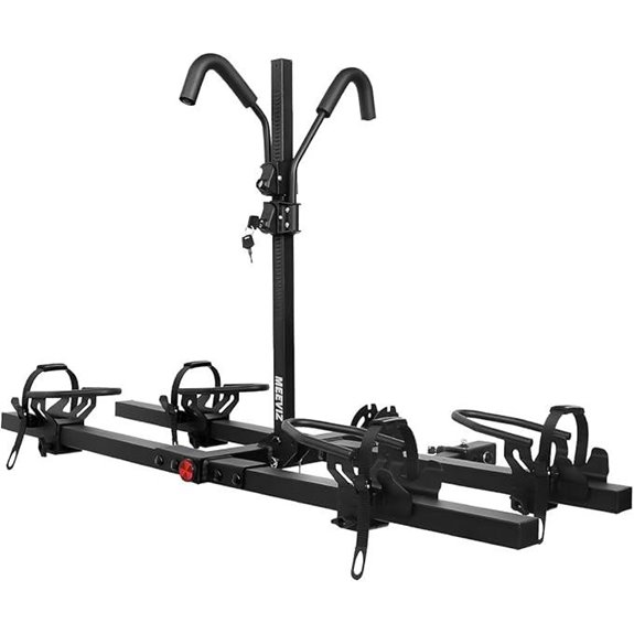 Hitch-Mounted Ebike Rack with Lock 200 lbs Capacity