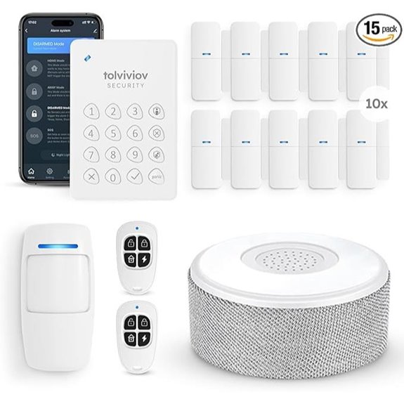 Tolviviov Home Security Alarm Kit with App Alerts
