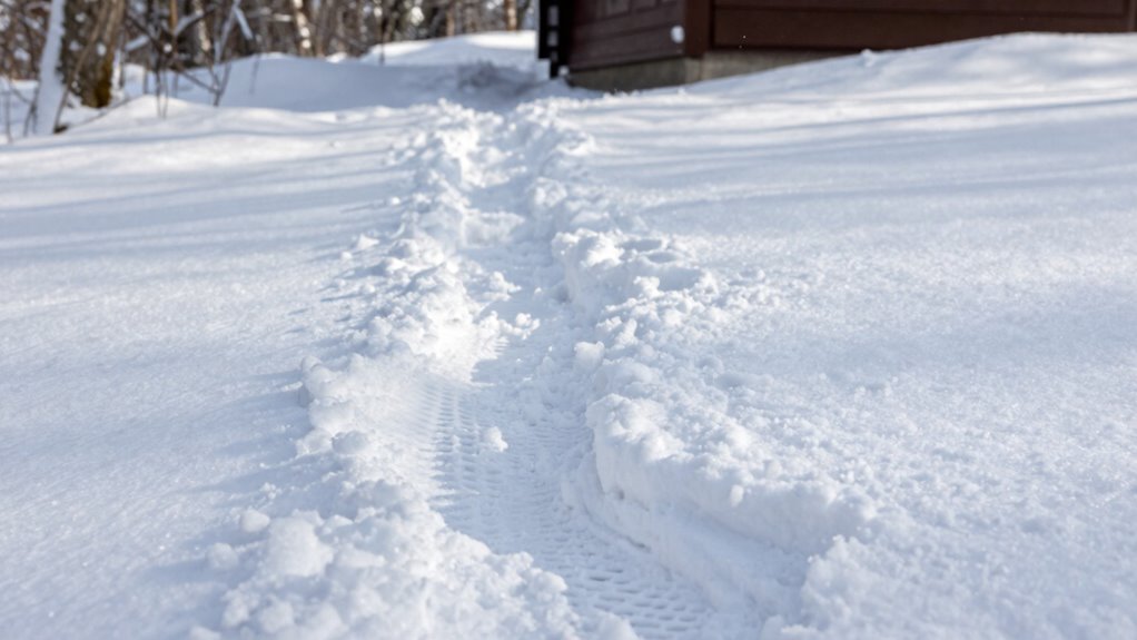 identify fresh snow footprints