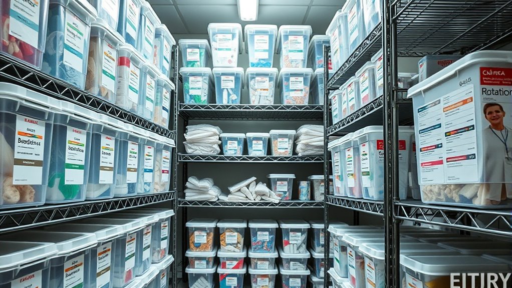 implement inventory rotation schedule